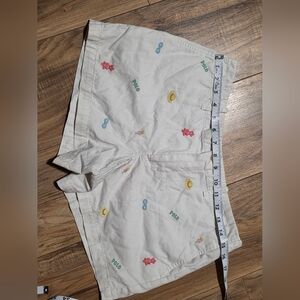 Polo by Ralph Lauren White Embroidered Women's Shorts